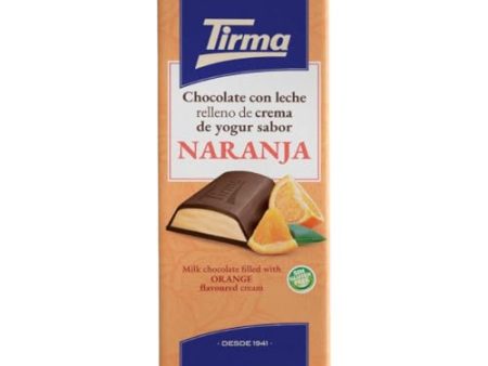 Tirma Tableta de Chocolate con Leche y Crema de Yogur con Naranja, 103g - Delicia Cremosa con Toque Afrutado Embalaje Deteriorado (Cad: 31 12 2025) For Cheap